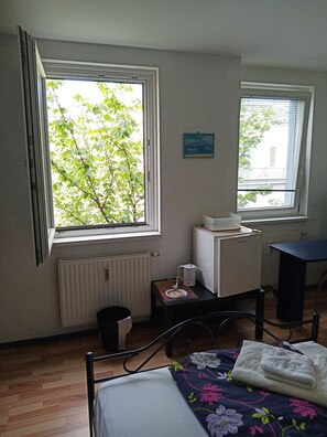 1 غرفة نوم ومكتب ومكواة/لوح كي وسرير سفر