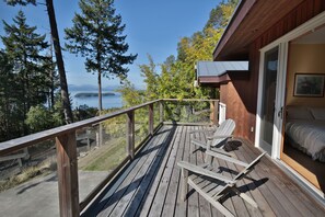 Property grounds - Bamboo Grove: Spectacular Ocean View Custom West Coast Timberframe Home.. (Salt Spring Island)