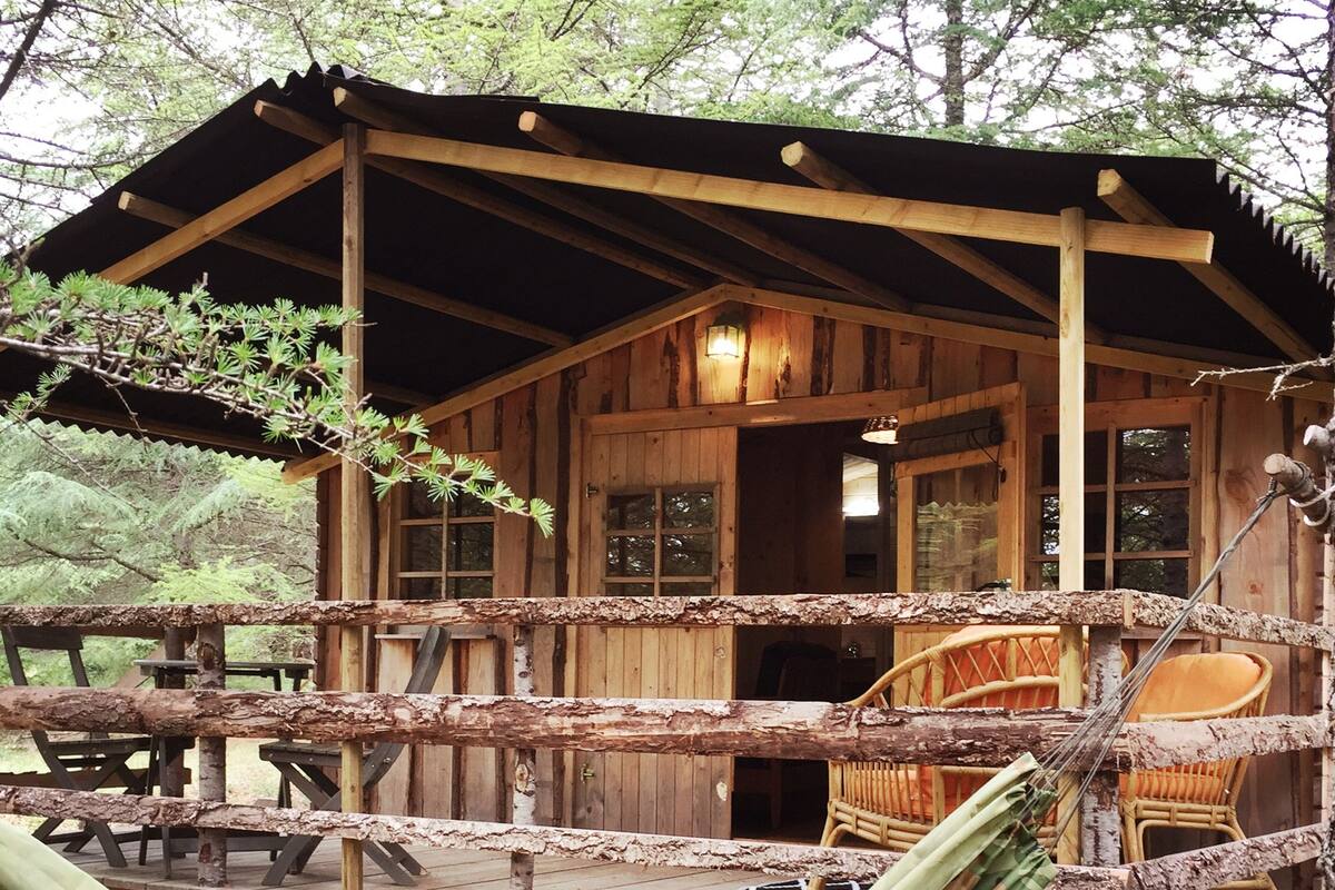 Cabane Romantique, 1 grand lit, vue jardin | Terrasse/Patio