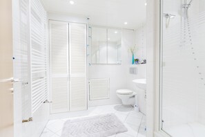 公寓, 1 間臥室 (City) | 浴室 | 吹風機、毛巾、肥皂、衛生紙