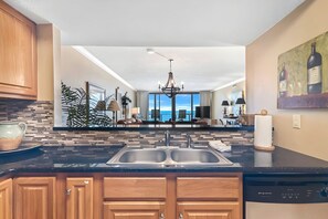 Fridge, microwave, oven, stovetop - Panoramic Gulf Front Views - Beautifully Furnished - Best Location on Beach (Orange Beach)