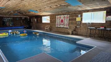 Indoor pool, a heated pool