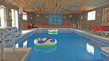 Indoor pool, a heated pool