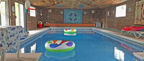 Indoor pool, a heated pool
