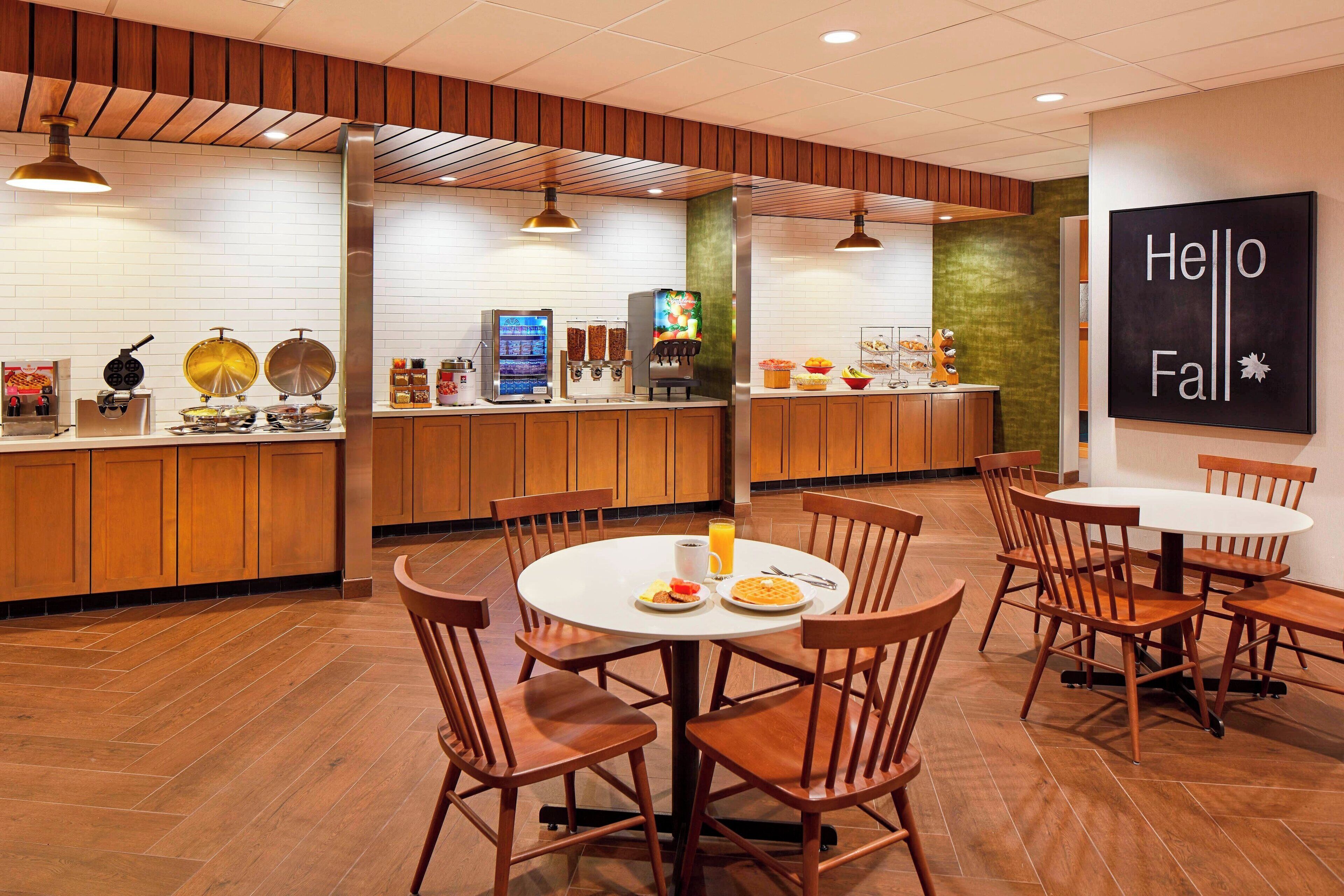 free daily buffet breakfast