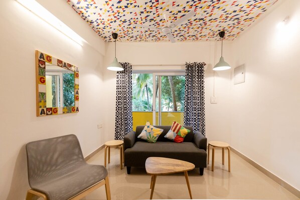 Double or Twin Room | Living room - OYO 19408 Home Elegant 2BHK Arpora (Parra)