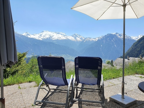 Premium Chalet a. d.Piste in ski u. Hiking area BELALP with panoramic views
