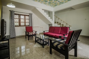 Double or Twin Room | Living area - OYO 23075 Home Modern 3BHK Villa Saligao (Saligao)