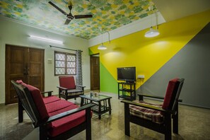 Double or Twin Room | Living area - OYO 23075 Home Modern 3BHK Villa Saligao (Saligao)