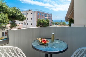 Standard Double Room, Partial Sea View | Terrace/patio