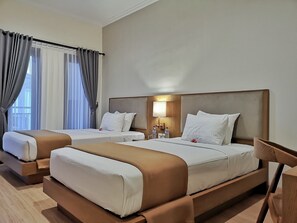 Habitación Deluxe con 2 camas individuales, 2 camas individuales, para no fumadores | Insonorización, wifi gratis y ropa de cama 