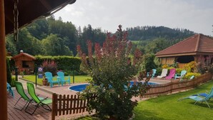 Outdoor pool, pool loungers - Willa Victoria (Wisla)