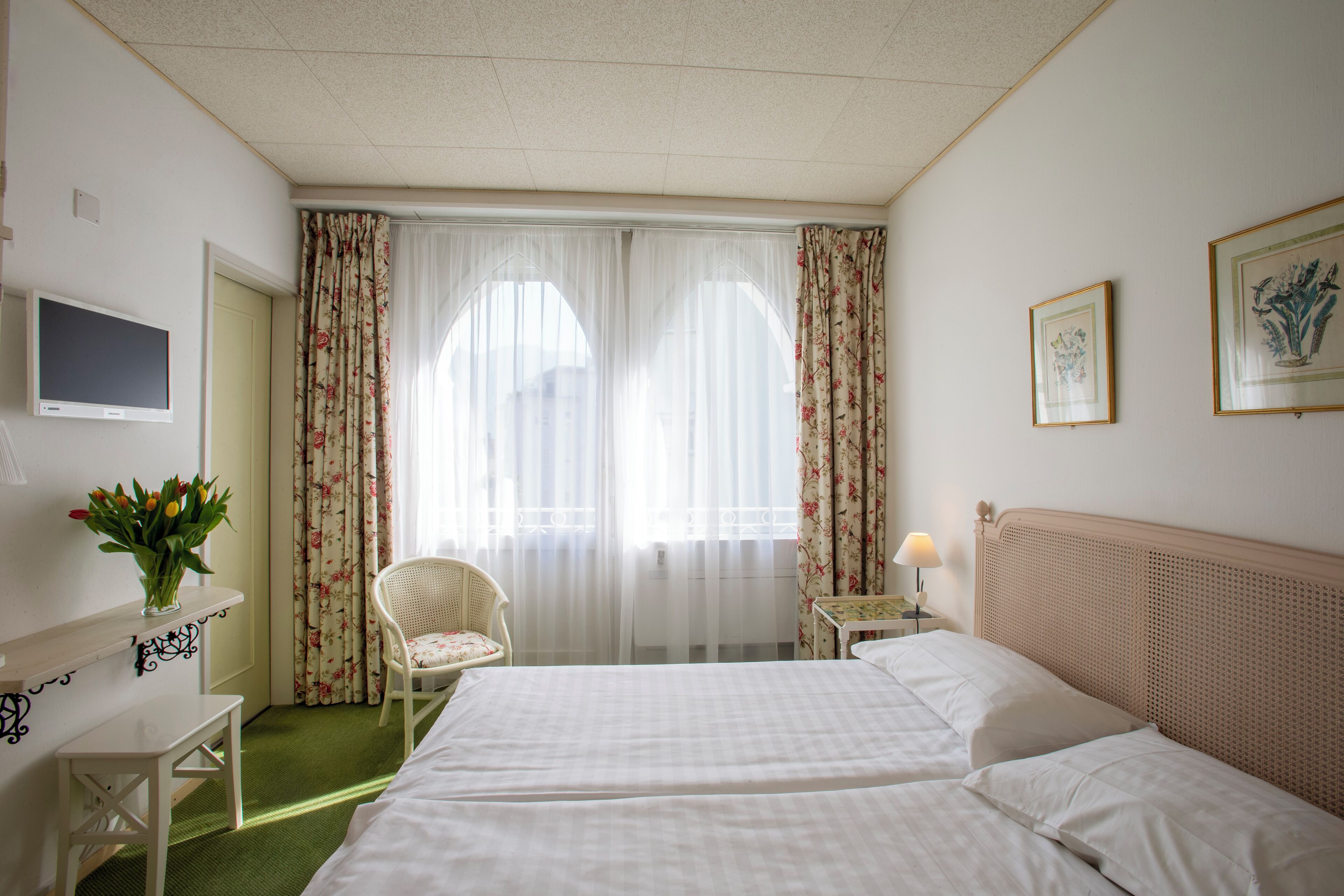 basic double room, 2 single beds, non smoking | 1 bedroom, down duvets, minibar, blackout curtains