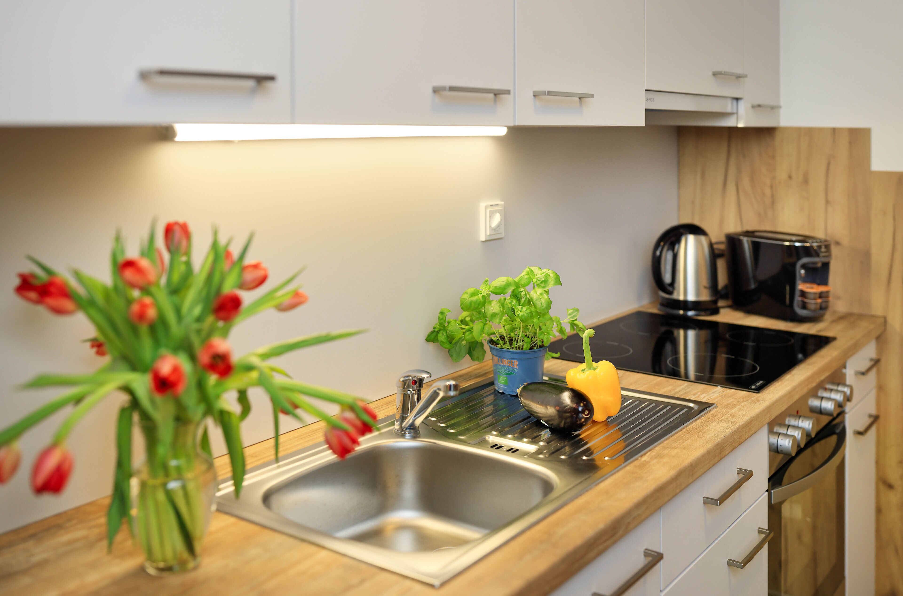 Suite, 1 Bedroom, Balcony | Private kitchen | Full-size fridge, microwave, oven, stovetop