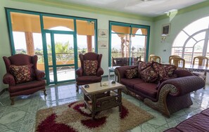 20-inch flat-screen TV with satellite channels, TV - Al Gezera Apartments (Luxor)