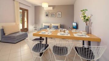 Deluxe Villa, 5 Bedrooms, Private Pool | Living room | 32-inch flat-screen TV with satellite channels, TV