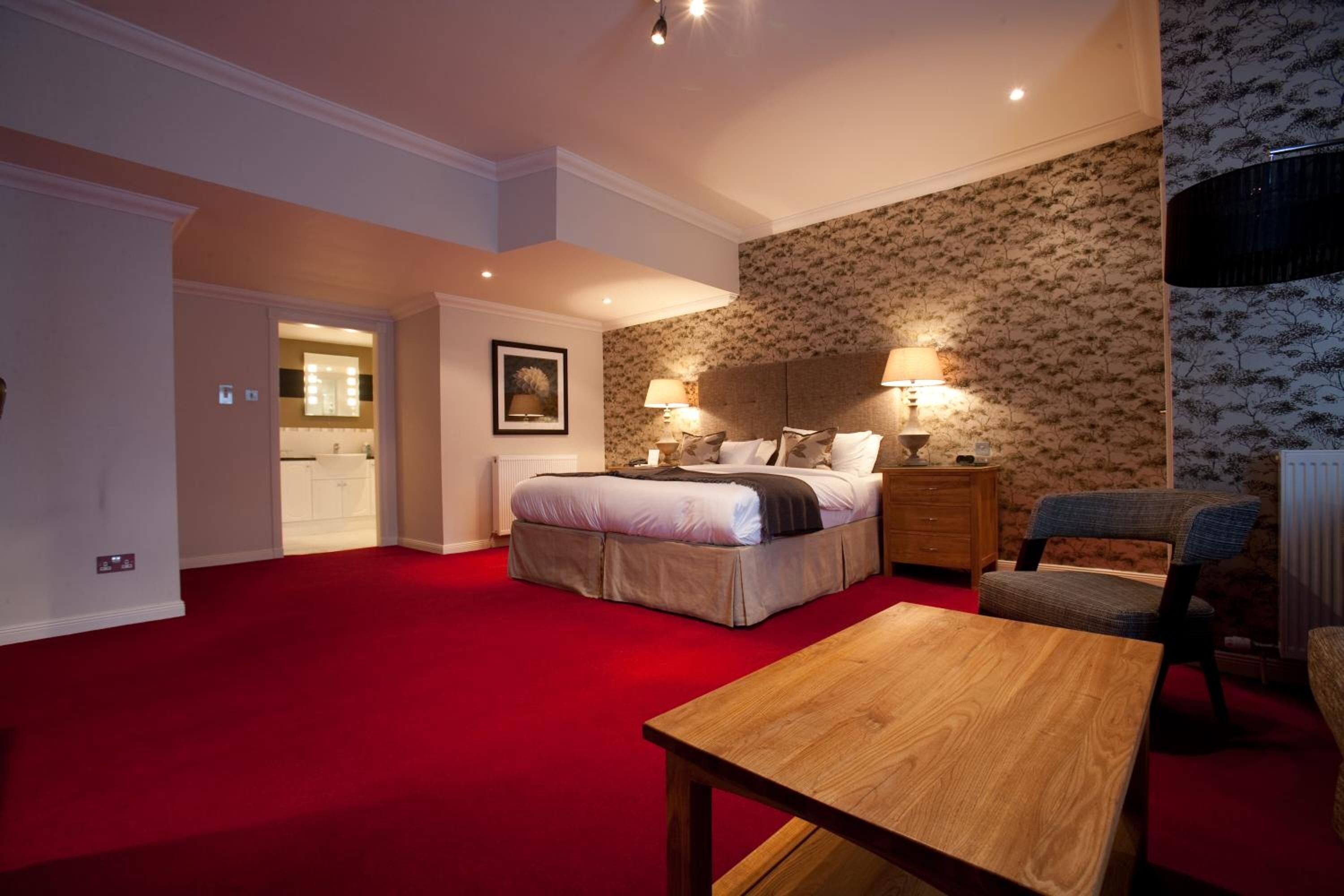 premium bedding, individually decorated, individually furnished, desk