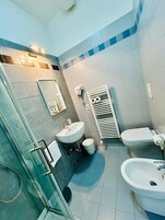 淋浴设施、大花洒淋浴喷头、吹风机、坐浴桶