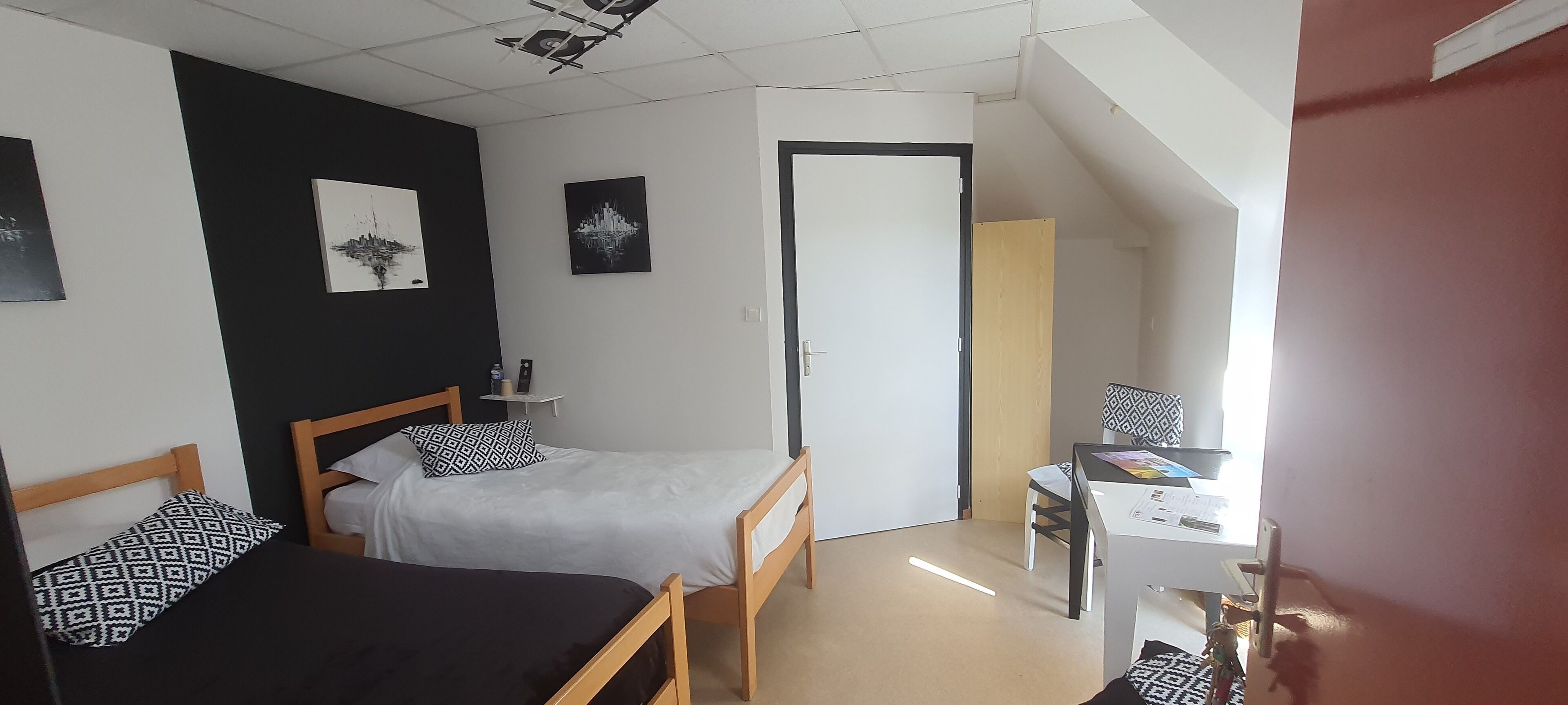 individually decorated, individually furnished, soundproofing