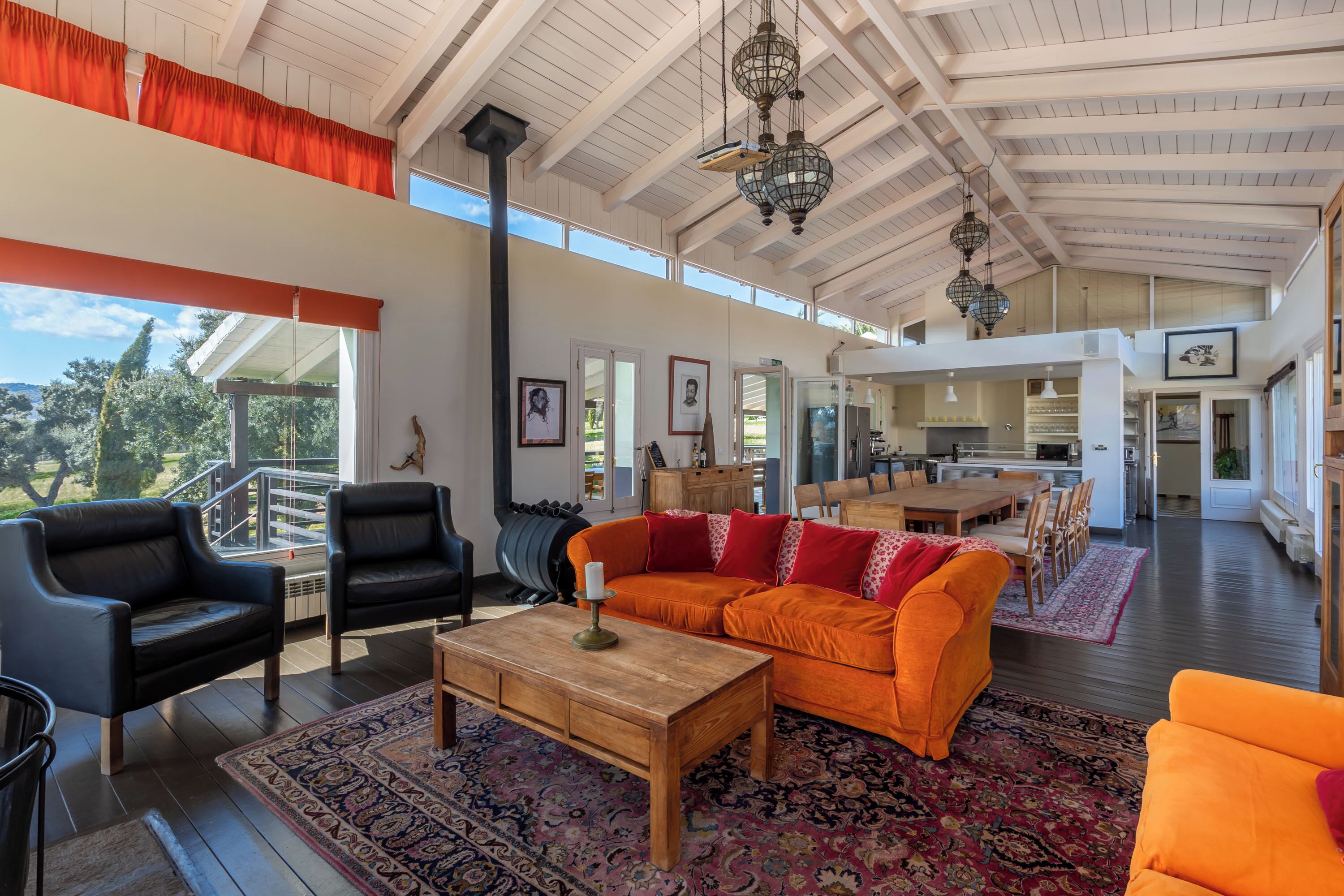 Flachbildfernseher, Kamin