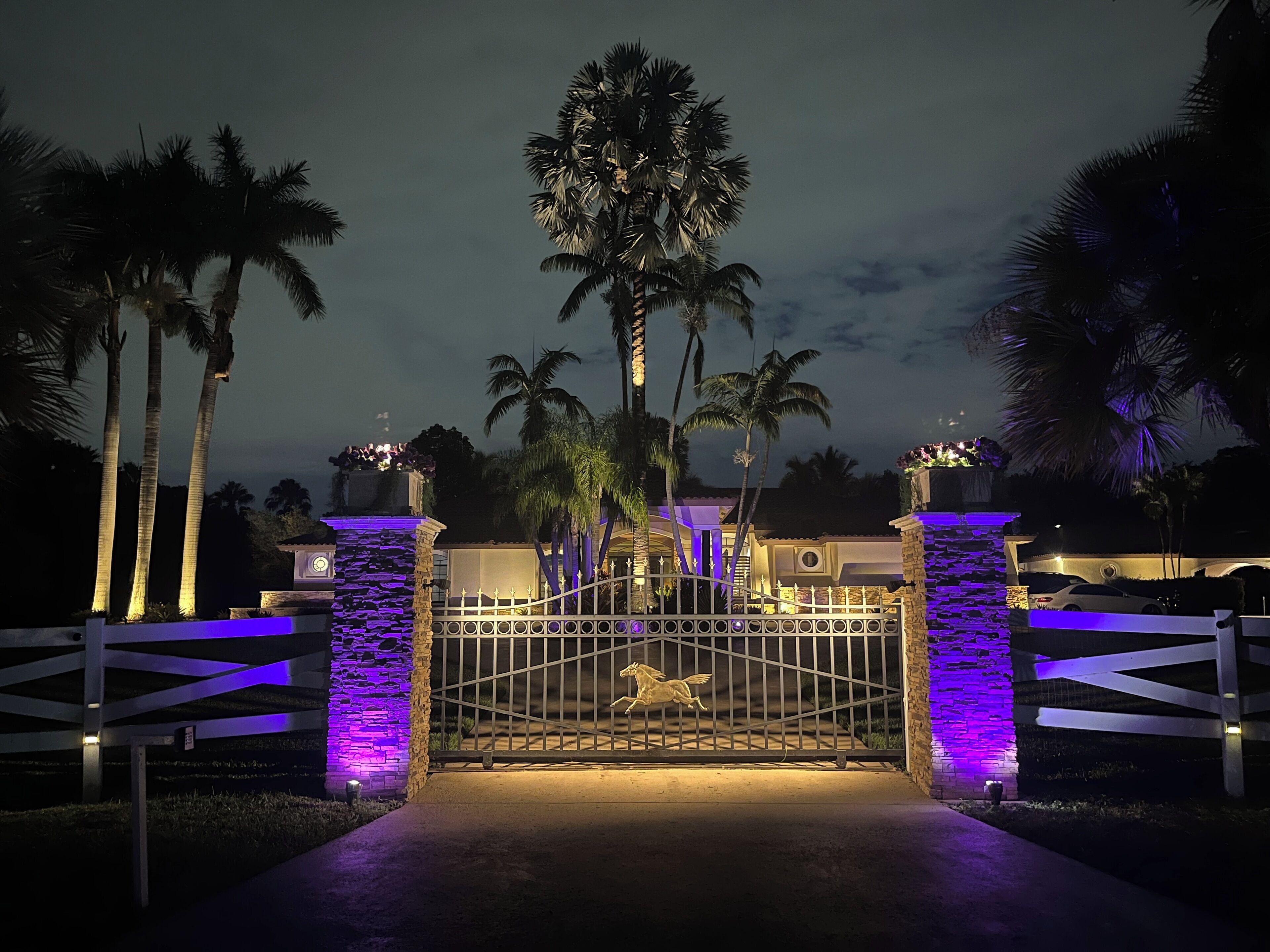 Main Entrance to Property at Night