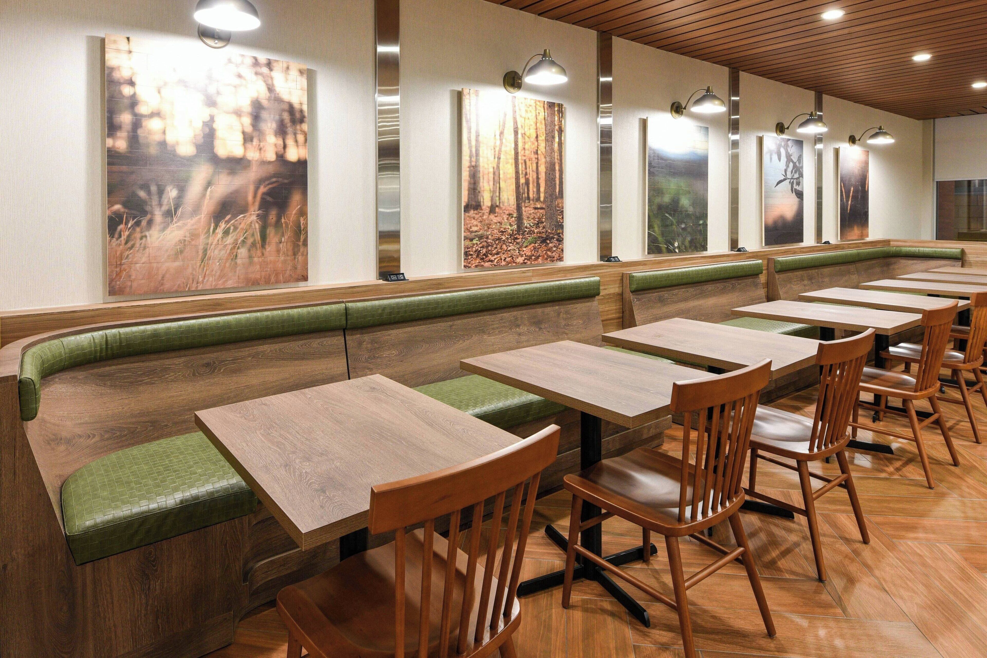 free daily self-service breakfast