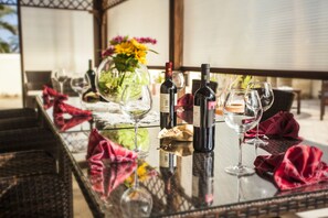 Suite Deluxe, baignoire | Terrasse/Patio