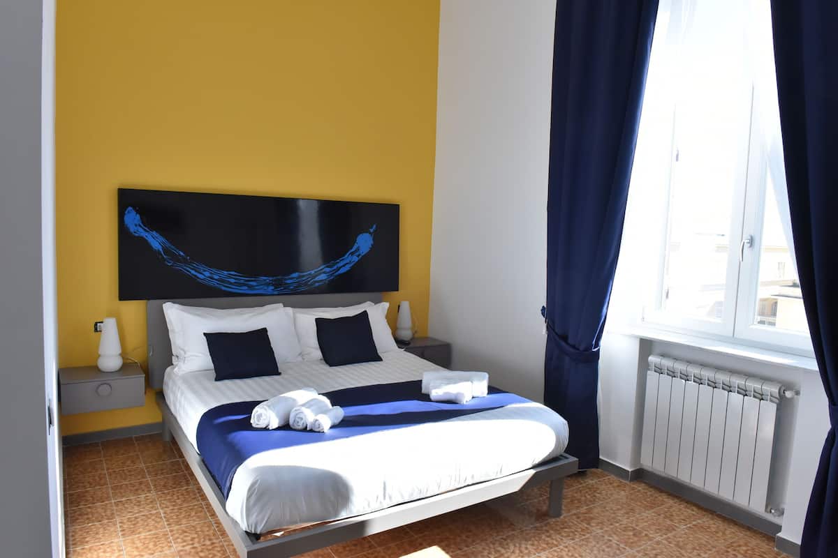 Panoramic Double Room, Sea View | Egyptian cotton sheets, down comforters, memory foam beds
