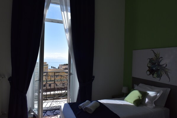 Deluxe Double or Twin Room, Sea View | View from room - Specchio di Parthenope (Naples)