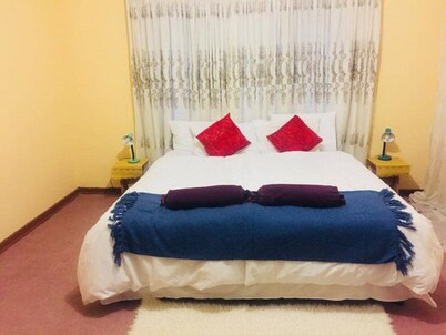 Its a holidayHouse located in a semi- rural community and semi urban community