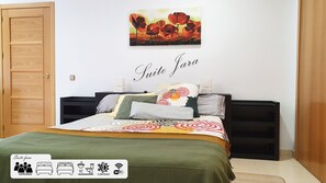 5 slaapkamers, geluiddichte muren, een strijkplank/strijkijzer