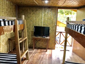 Quadruple Room, Non Smoking, Pool View | Television