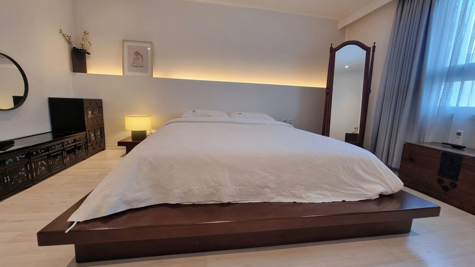 deluxe double korean | 1 bedroom, soundproofing, free wifi, bed sheets
