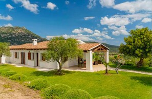 Exterior - Large villa with private pool, surrounded by greenery, sea view - Costa Smeralda (Porto Rotondo)