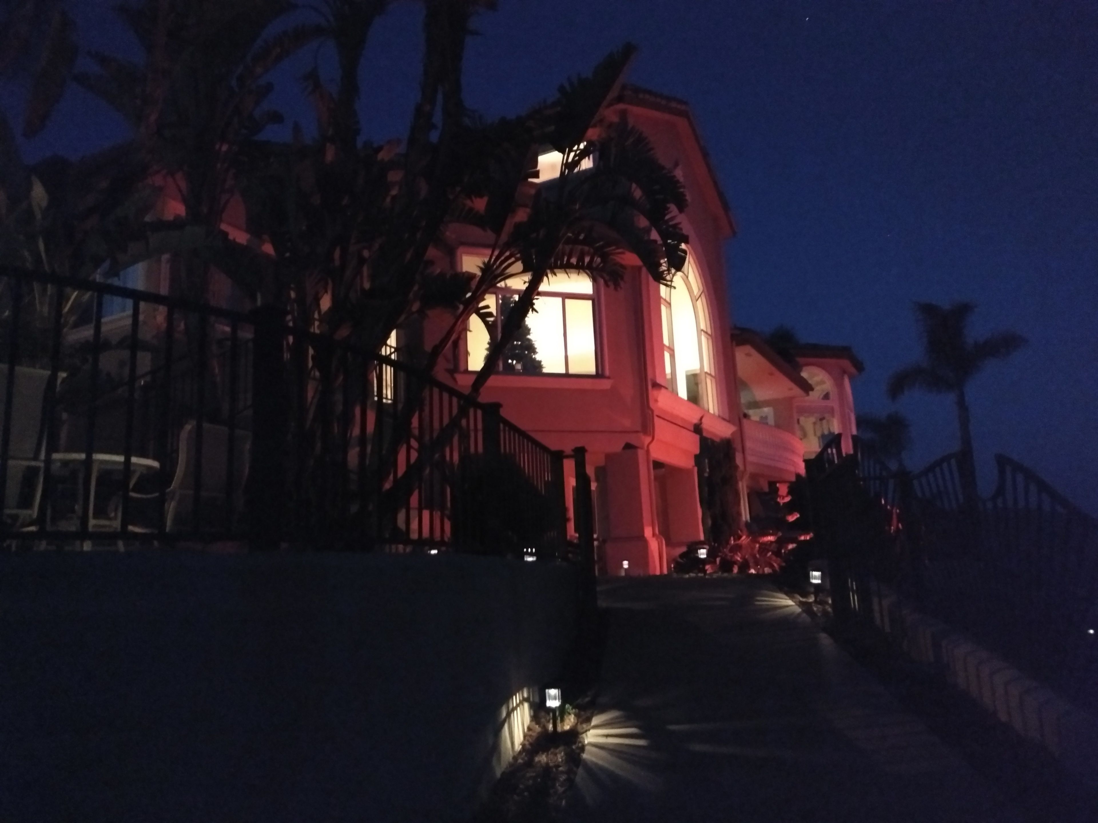 Front of property - evening/night