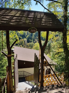 Property grounds - On the edge of the forest with a beautiful panoramic view of 2 valleys (Unterweißbach)