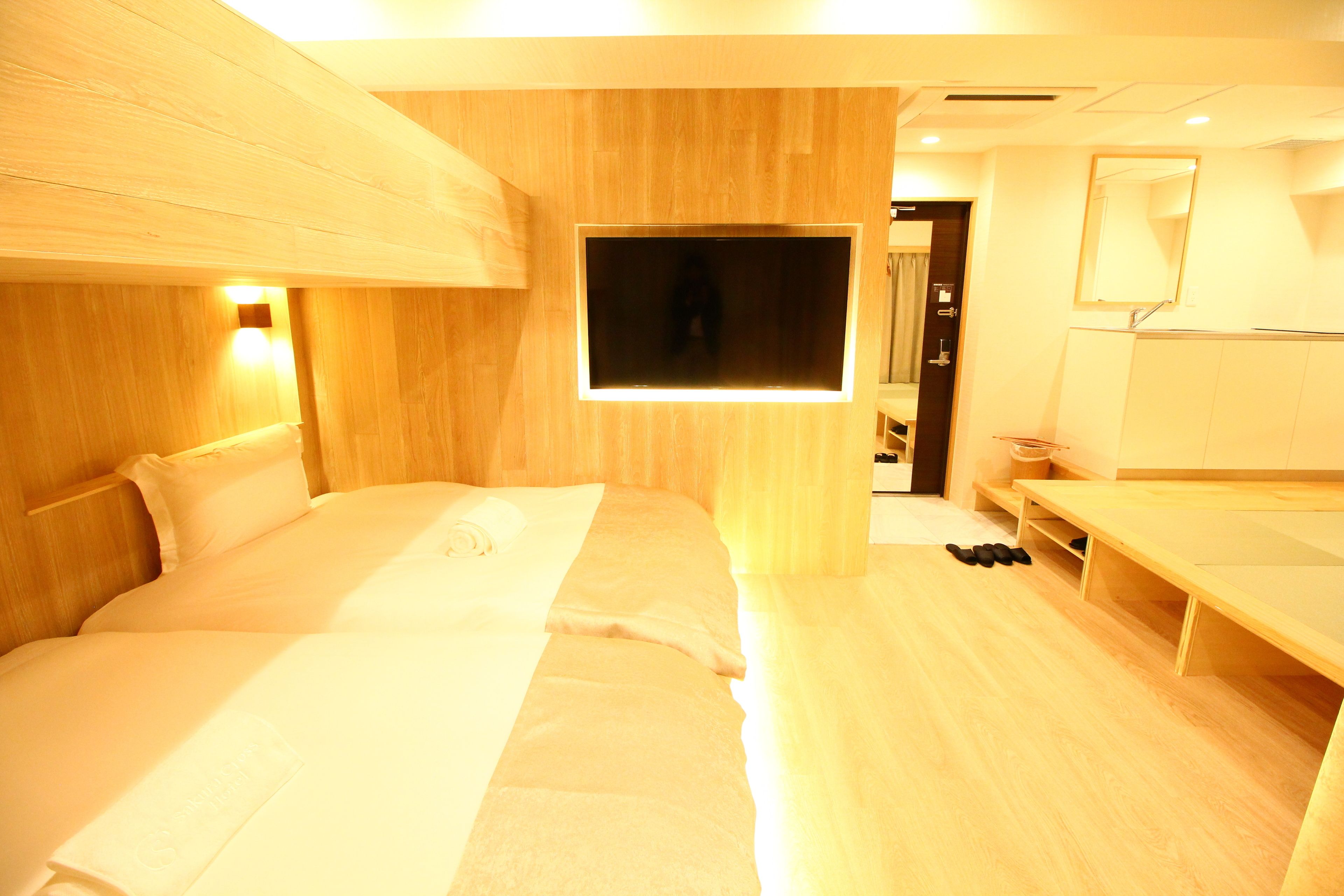 desk, blackout curtains, free wifi, bed sheets