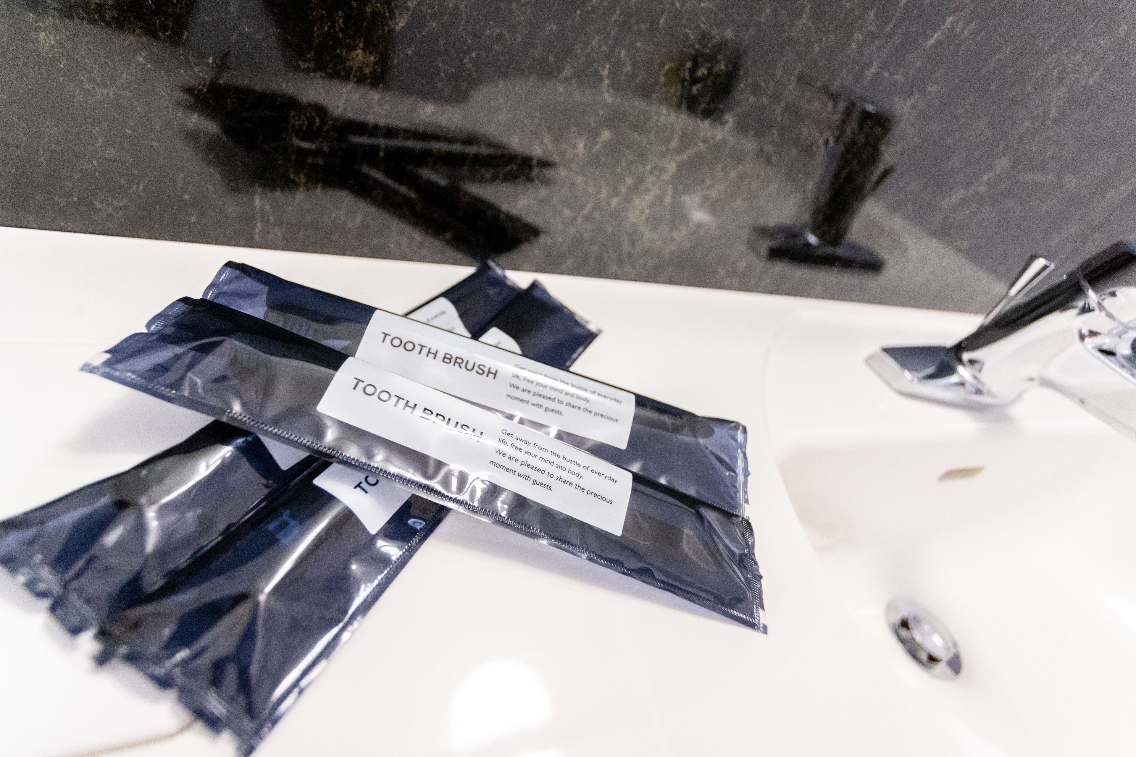 free toiletries, hair dryer, slippers, electronic bidet