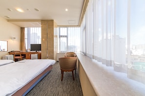 標準雙床房, 非吸煙房 | 書桌、筆電工作空間、遮光布/窗簾、隔音