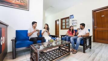 Sittområde i lobbyn