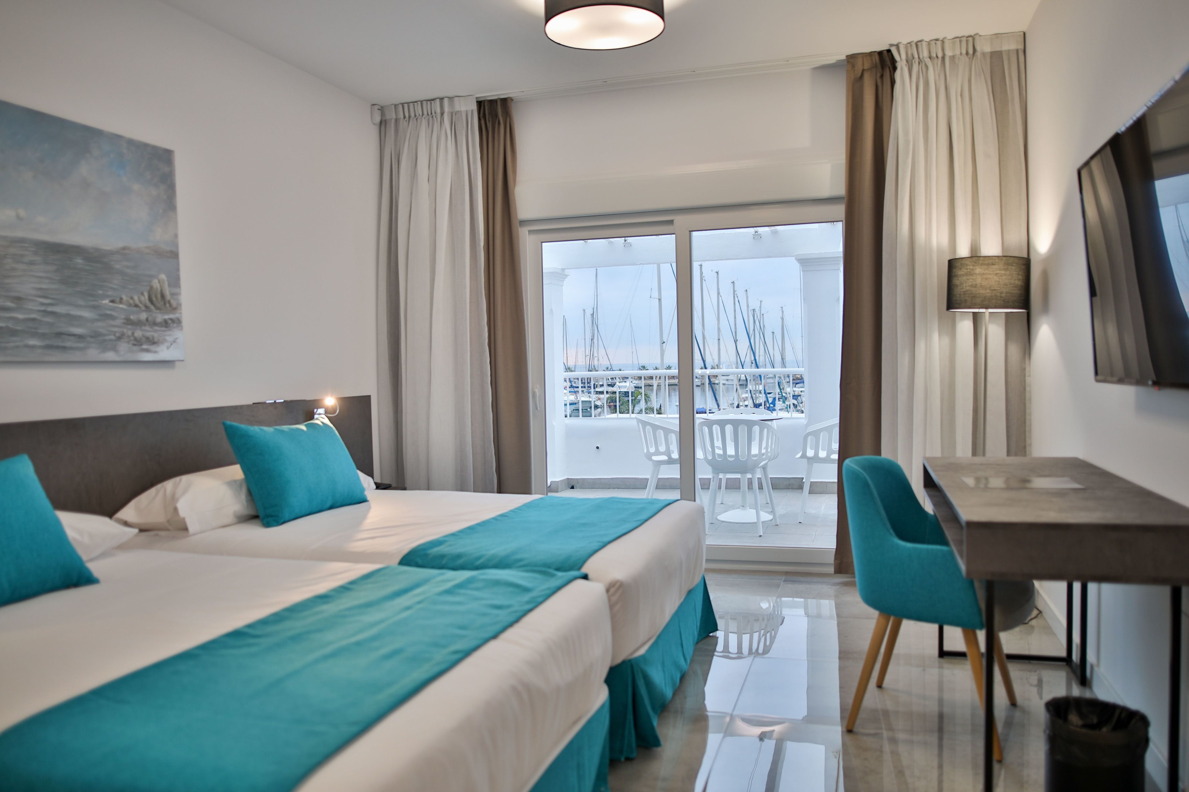 premium double room, terrace, harbour view | minibar, in-room safe, desk, free wifi