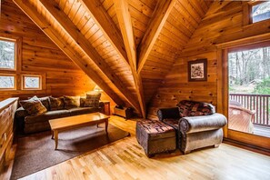 TV connectée, cheminée, chaîne hi-fi