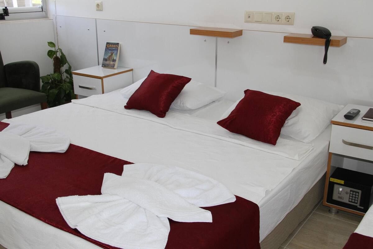 Standard Double Room | In-room safe, desk, iron/ironing board (on request), cribs (free)