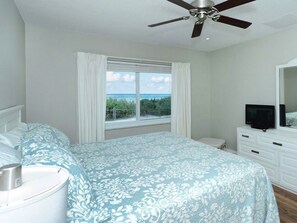 Master bedroom with private bath.  Amazing ocean views! 