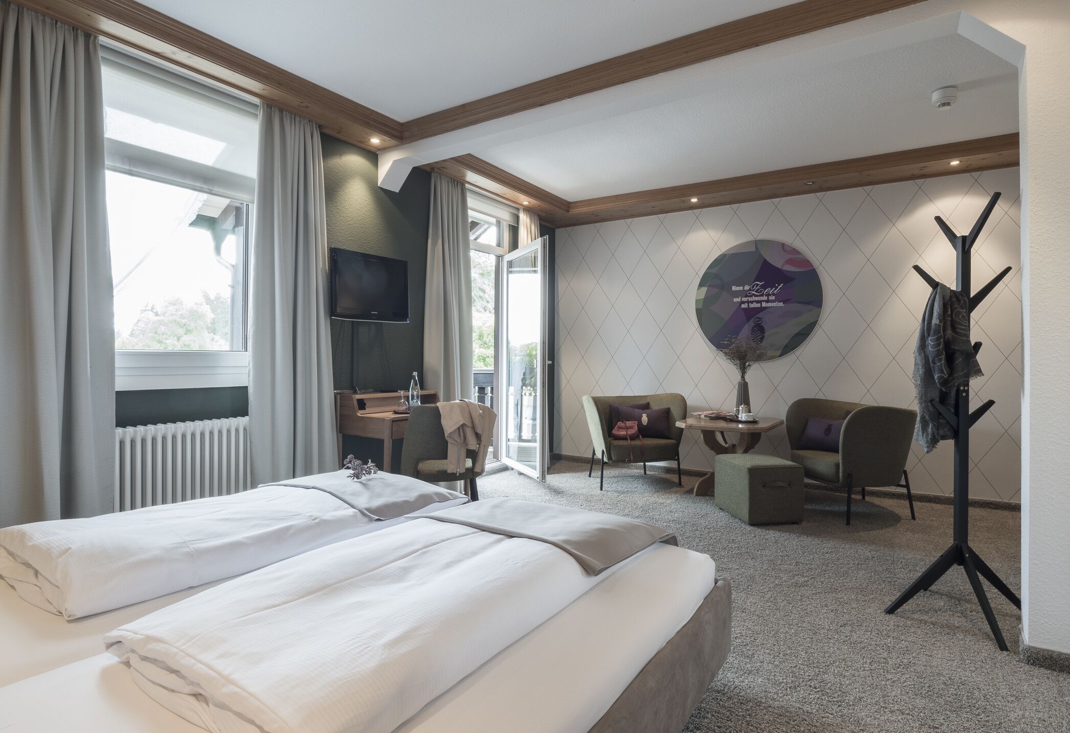 double room, balcony | in-room safe, desk, soundproofing, free wifi