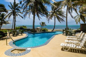 Outdoor pool - Ocean Front Condo - just steps from the beach!  Gold Standard Approved (San Pedro)