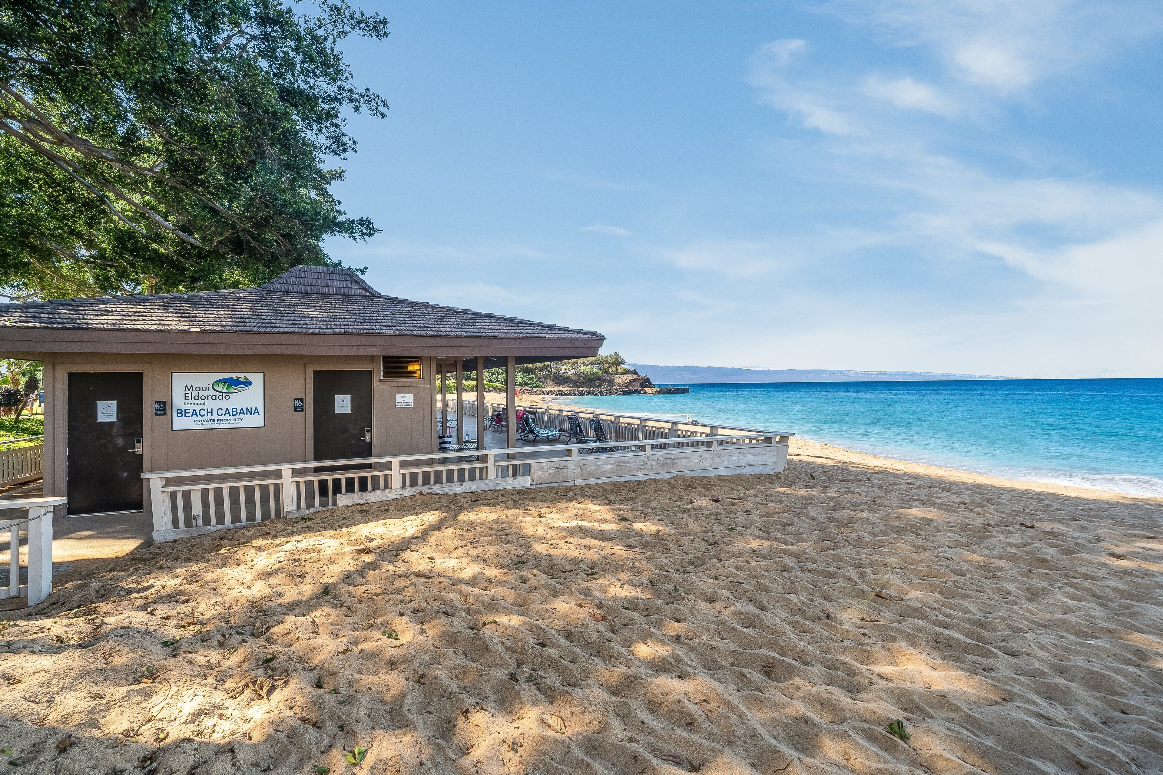 Relaxation redefined at the resort beachfront cabana