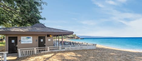 Relaxation redefined at the resort beachfront cabana