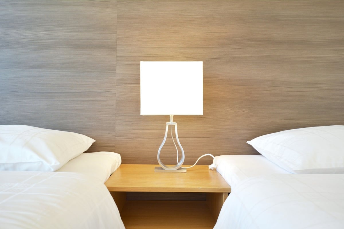 Standard Room, 2 Twin Beds, Non Smoking | 1 bedroom, desk, laptop workspace, blackout drapes