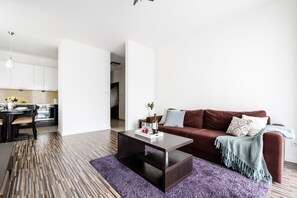 Economy Apartment | Living area - P&O Apartments Gieldowa (Warsaw)